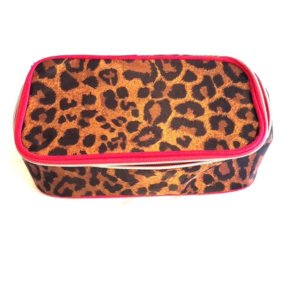 Nwot Leopard Print Makeup Case - image 1
